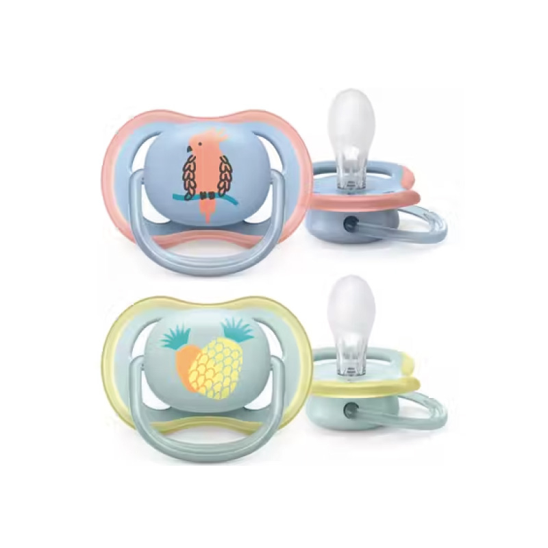 Chupetes ultra air para bebés de 0 a 6 meses con dos unidades, Avent.