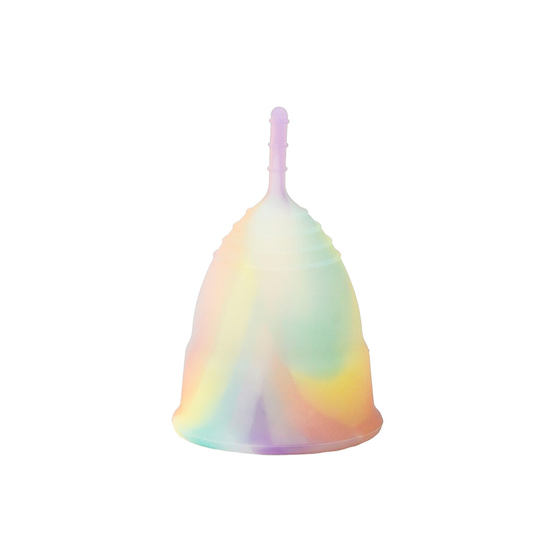 Copa Menstrual colors de silicona de grado médico, sin abs ni ftalatos. Talla S