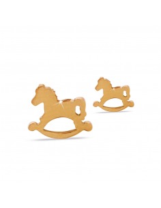 Pendientes hipoalergénicos caballitos, Medical Jewels